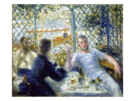 Lunch at the Restaurant Fournaise - Pierre-Auguste Renoir painting on canvas